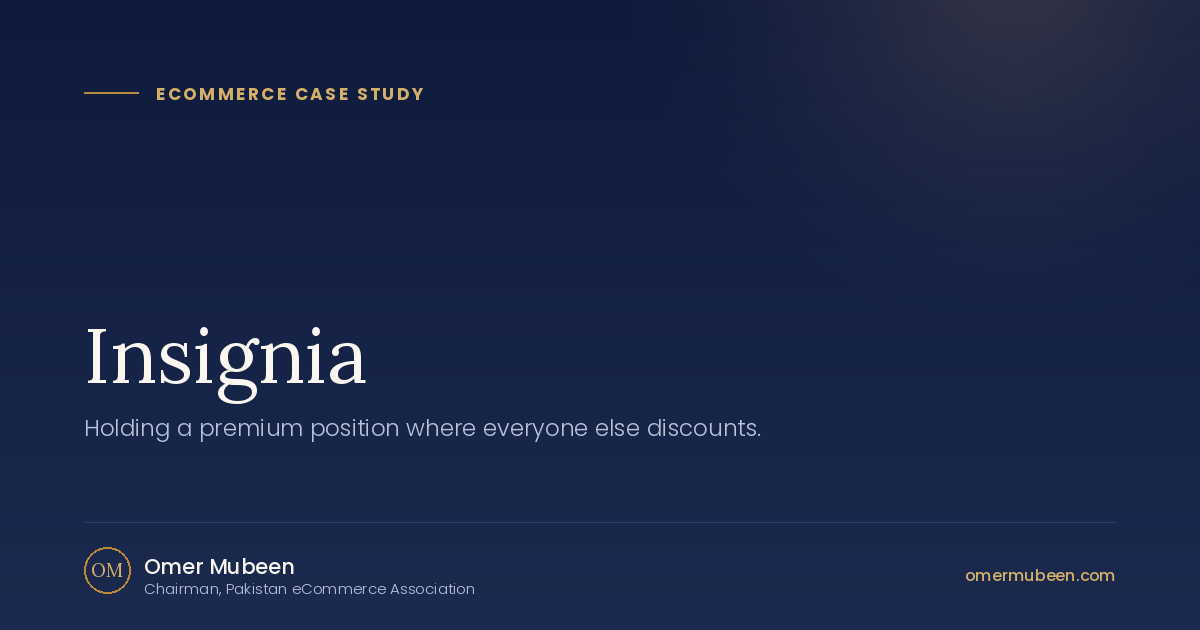 Insignia — Luxury Retail case study by Omer Mubeen